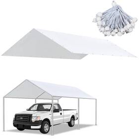 Rc01 Bluyard 10 X 20 Ft Carport Replacement Canopy Cover Garage Top Tent Shelter With 40 B