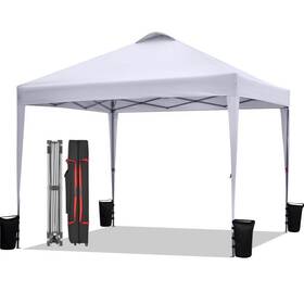 Zp02-fba Bontec 10x10ft Pop Up Canopy Tent Portable Beach And Instant Shelter 1-pe