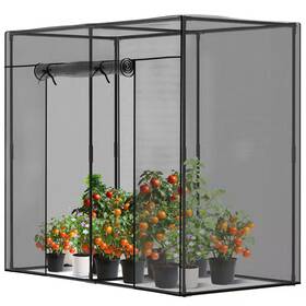 Boztiy 726084285507 6.5 Ft. X 3.25 6 Crop Cage Plant Protection Tent With Zipper Door Wind