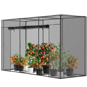 Boztiy 744110817362 Crop Cage Plant Protection Tent With Zipper Door 10 Ft. X 3.25 6 Wind