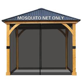 A247 Bps 10ft X Gazebo Universal Netting Screen 4-panel Walls With Double