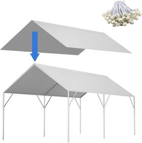 Brande 705353694776 10ft X 20ft Portable Heavy Duty Canopy Garage Tent Car Carport Shelter Steel Frame