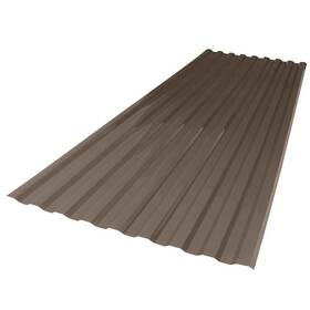 180075 Branded 26 Inch X 6 Ft. Corrugated Polycarbonate Roof Panel In Bronze