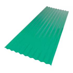190814 Branded 26 Inch X 6 Ft. Corrugated Pvc Roof Panel In Green