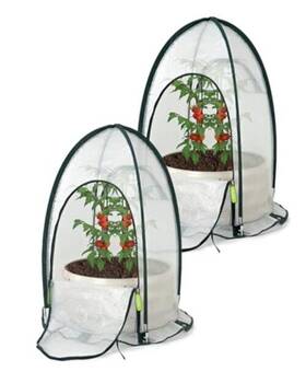 Breda Sports 611553683789 Pop Up Greenhouse Tent Cover For 2x1ft Circular Raised Bed Pack Mini Size 29