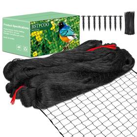 Bstpcoo 25x50-3/4 Bird Net 25ftx50ft Netting For Chicken Coop Roof Nylon 3/4 Inch Mes... Fast Ship
