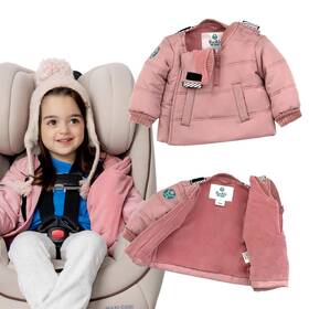 Bmb-k2418-2261 Buckle Me Baby Coats Quick Close Safer Car Seat Winter Jacket/quick W Inch