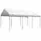 C81020pc King Canopy 10ft Wx 20ft D 8leg Universal Portable Garages Car Canopies In White 753216102098