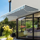 Ca100110-005gw0243 Outsunny Window Door Canopy Awning Manual Retractable Patio 095509787736