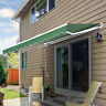 Ca840-151gn0243 Outsunny Manual Retractable Patio Awning Sun Shade Dark 095509784902
