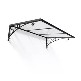 Canopia By Palram 313113926991 Venus 3 Ft. X 4 Gray/clear Door And Window Fixed Awning
