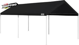 Canopy 445023431456 10x20 Ft Outdoor Car Tent - Heavy Duty Steel Frame Shelter