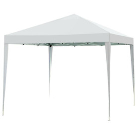 Canopy Dressed Gazebo Tent White Legs Impact Outdoor Pop Leg Up Party Folding