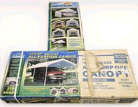25755 Canopy Factory 25757 New 10ftx20ft Deluxe All-purpose With Complete Enclosure Kit