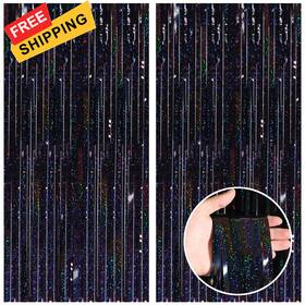 Ffc01-laser Canrevel 2 Pack 3.3x8.2 Feet Laser Black Foil 3.3 Ft X 8.2