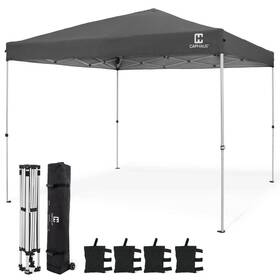 Pofc-ch12x12hd-dkgy Caphaus 12 Ft. X Dark Grey Patented 1-push Pop Up Outdoor Canopy Tent