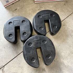 Caravan Canopy 10lb-each 3 Total - Tent Weights Anchor Stackable Umbrella Leg Wind Stand 10lb Each
