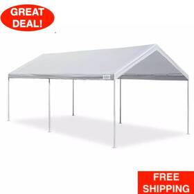 211939772 Caravan Canopy 10ft X 20ft Portable Heavy Duty Garage Tent Car Carport Shelter Steel Frame