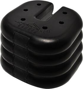 Caravan Canopy 689215382561 Set Of 4 Portable Weight Plates E-z Up Ozark Trail Black