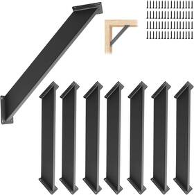 Fg3458 Cdfyjhfdq 8 Pcs 45 Degree Angle Support Brackets Pergola Kit Heavy Duty Black
