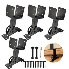 Sjj890-123 Cdfyjhfdq 4 Pcs Heavy Duty Roof Riser Brackets Kit Adjustable Height Angle Pergola