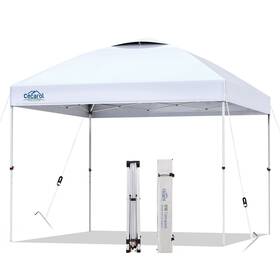 Upf50 Cecarol 652401835127 S10 Compact Portable 10x10 Pop Up Canopy With Roller Bag Tarp Frame O