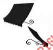 Ch22-3k Mark Charleston 3ft. Beauty Black Bronze Awntech Awning Arms