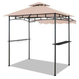 Charmeleon 726754008429 Double Tiered Grill Gazebo 5x8 Outdoor Bbq Patio Canopy Tent With Stretchabl