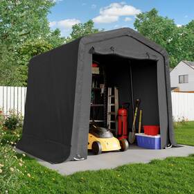 Ccp0808-dg Charmeleon 8x8ft Heavy Duty Outdoor Storage Shelter Portable Garage For Garden T