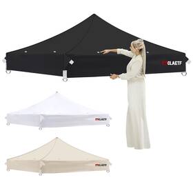 Ct-3-10 Claetf 10x10 Canopy Replacement Top Tent For Pop Up With 8 Drainage H