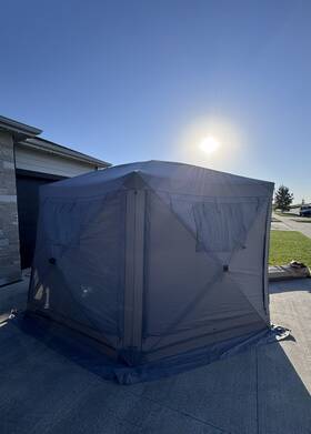 Clam-pv-15221 Clam Pop Up Screen Tent Outdoor Camping Gazebo Canopy Pavilion 12.5ft Gray