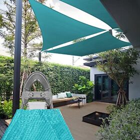 Coarbor 24footx24footx24foot Sun Shade Sai L Triangle Wire Rope Hemmed All Edges