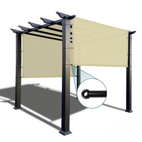 Cbhpc16etn1212 Coarbor 12ftx12ft Pergola Replacement Shade Cover Canopy Beige With Grommets And Rods Strong