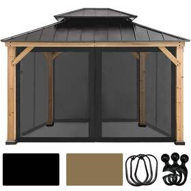 12meshbk Coastshade Universal Replacement Canopy Mosquito Netting Screen Sidewalls Onl