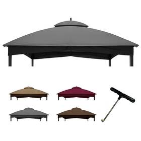 Coastshade 743267983425 Replacement Gazebo Canopy Top For Lowes Allen Roth Heavy Duty Roof Gazebos T