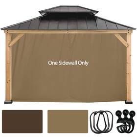 Coastshade 743557210149 Gazebo Pergola Canopy Panel Sidewalls 12ft Privacy Panels Side
