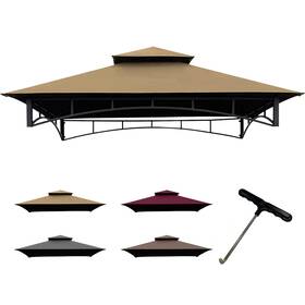L-gg001pst-f Coastshade 772625698800 Replacement Gill Gazebo Bbq Canopy Top For Model #l-gg001pst-f 8x5 Grill Gazebos