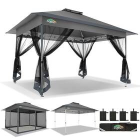233-gr-0214 Cobizi 10x15 Ft Pop Up Gazebo On Clearance Outdoor Canopy Tent Carpas