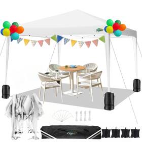Cobizi 897127363332 10x10 Pop Up Canopy Tent With 4 Sandbags Easy Set Instant Outdoor S
