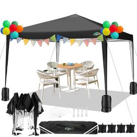 Cobizi 897127363356 10x10 Pop Up Canopy Tent With 4 Sandbags Easy Set Instant Outdoor S