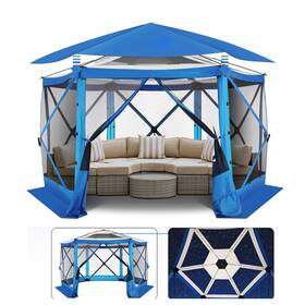 Cobizi 975405944713 Pop Up Gazebo Screen Tent House For Camping 12x12 Room With Re