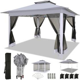 Cobizi 975405944782 12x12 Pop Up Gazebo On Clearance With Mosquito Netting Carpas Para Patio Deal