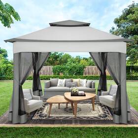 Cobizi 975405944829 Pop Up Gazebo Patio 11x11 Outdoor With Mosquito Netting