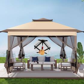 Cobizi 975405944836 11x11 Pop Up Gazebo On Clearance With Mosquito Netting And Sandbags Outdoor Ca