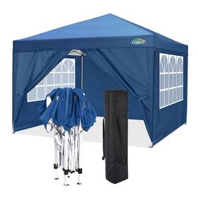 Cobizi 975405945239 Canopy 10x10 Pop Up Tent With 4 Sidewalls Easy Waterp