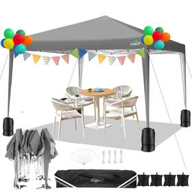 Cobizi 975405945277 10x10 Pop Up Canopy Tent With 4 Sandbags Easy Set Instant Outdoor S