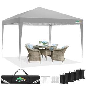 Cobizi 975466254424 10x10 Ez Pop Up Canopy Tent Upf 50 Waterproof Outdoor I