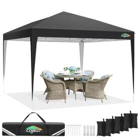 Cobizi 975466254455 10x10 Ez Pop Up Canopy Tent Upf 50 Waterproof Outdoor I