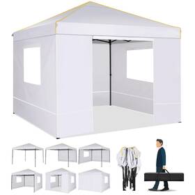 Cobizi 975466255681 10x10 Canopy Tent With Sidewalls And Mesh Windows 2.0 Pop Up For P