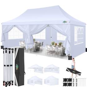 Cobizi 975466255780 10x20 Pop Up Canopy Tent With Sidewalls Commercial Ez 3 Ad